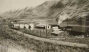 Robinette, Oregon in 1944. Standard Oil plant, at right, train in background.